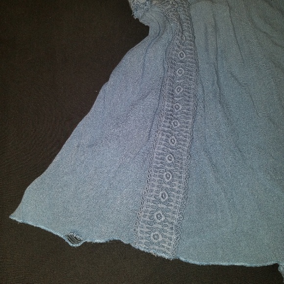 Free people Blue Deep V-Neck Romper - Picture 4 of 9